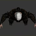 Human Character In Creature Inspired Armor With Detailed Biological Design Features