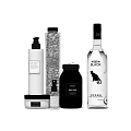 Luxury Perfume Cosmetics Products With Various Bottles In White Black And Transparent Designs