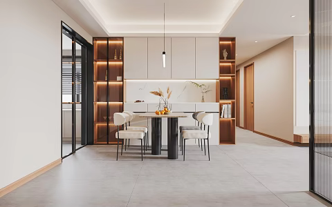 Modern Restaurant 3d model