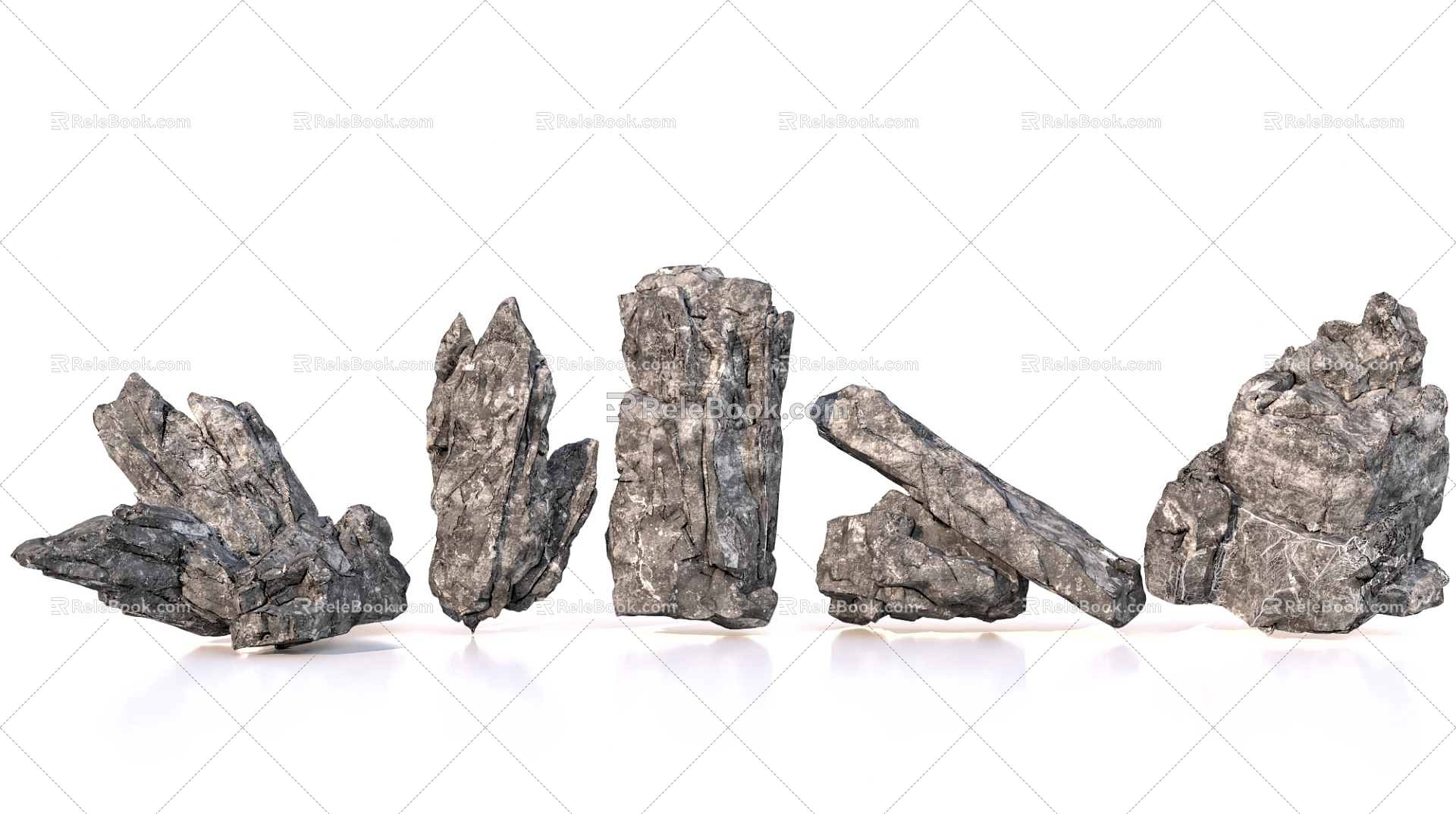 Rock Stone Stone Block Landscape Stone 3d model