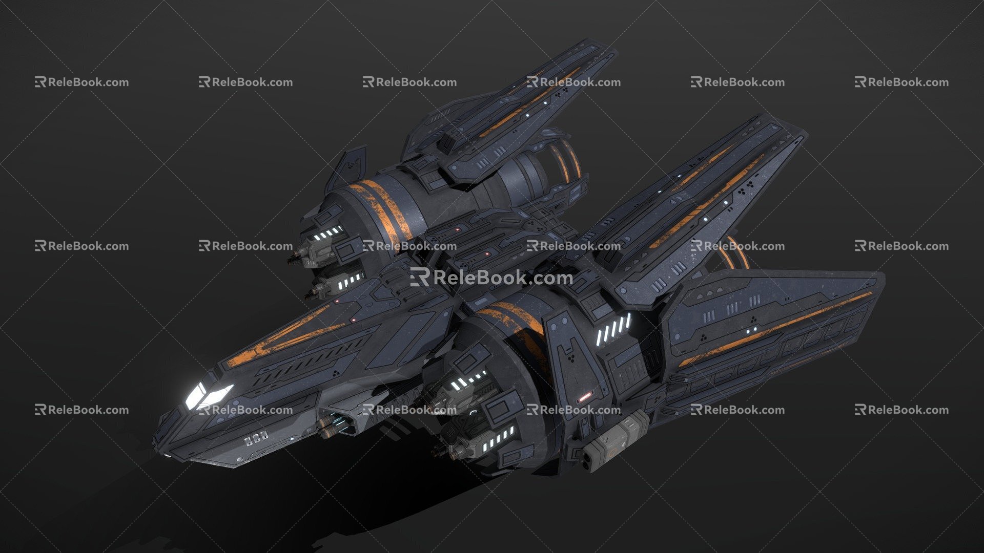 Sci-fi Heavy Fighter Bulldog model