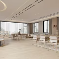 Modern Library Reading Room 3d model