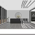 Elegant Piano Showroom Interior With Black Grand Piano White Piano Round Platform And Wooden Walls