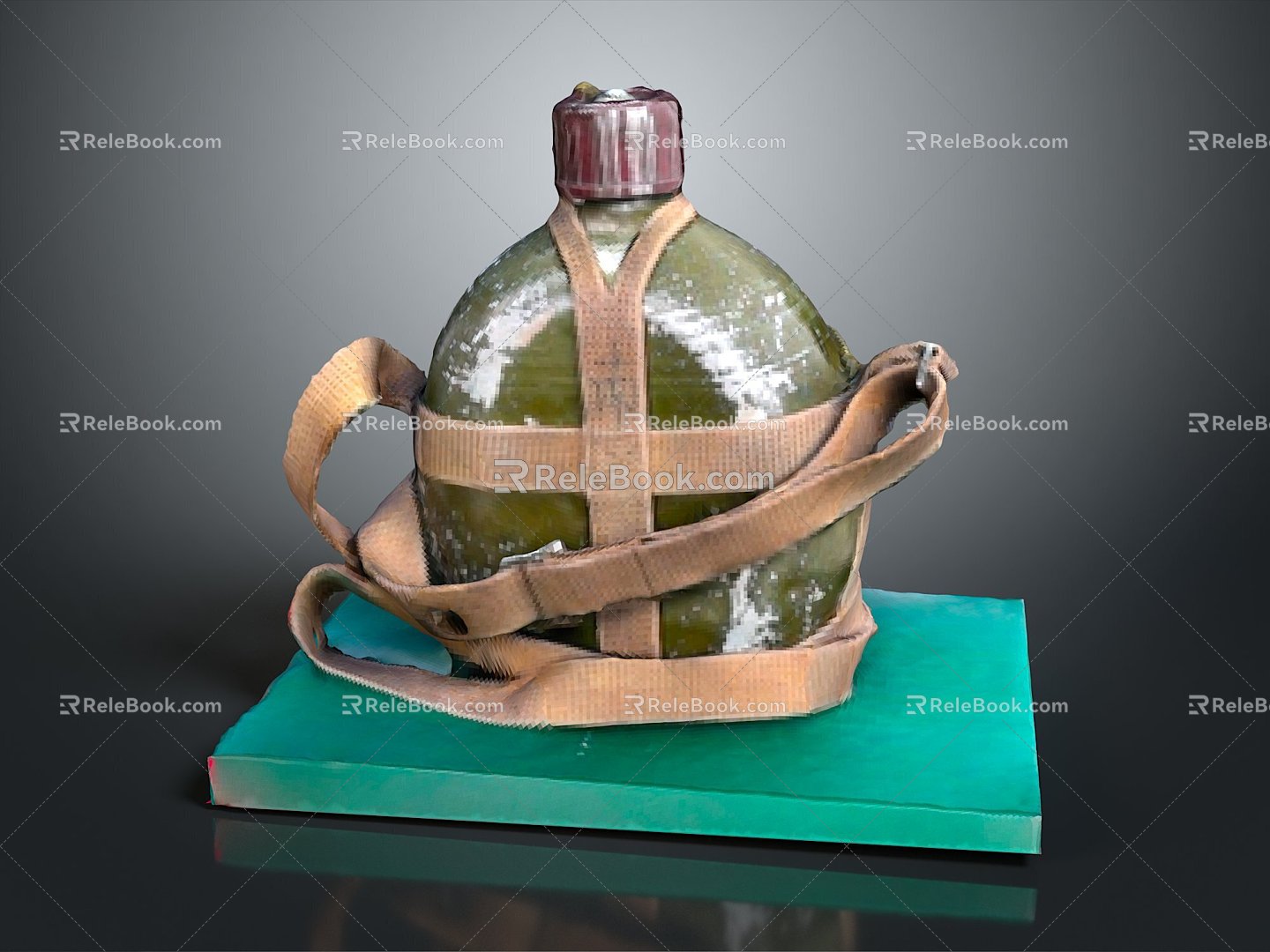 Kettle Military Kettle Bucket Pot Container Realistic 3d model