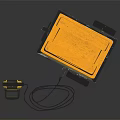 Yellow And Black Portable Power Tools With Jackhammer And Wheeled Generator