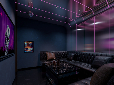 Modern KTV Room Five 3d model