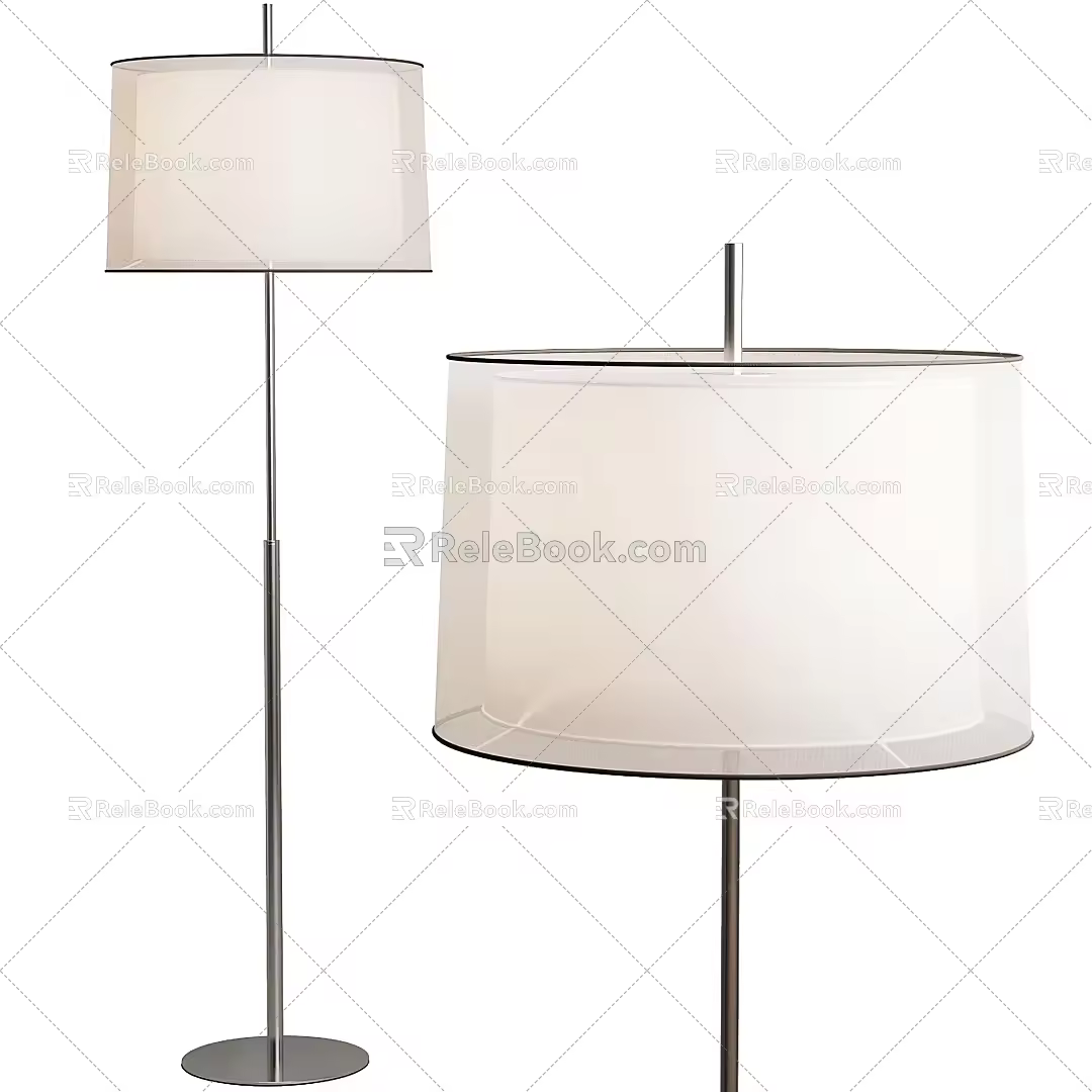 Floor Lamp Minimalist Floor Lamp Fabric Floor Lamp Metal Floor Lamp PROF 3d model