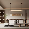 New Chinese Style Song Style Tea Room Study 3d model