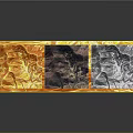 Diverse Scenic Landscapes Featuring Orange Purple Gray Rock Textures and Mountain Terrain