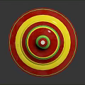 Colorful Layered Spinning Top With Red Yellow Green Stripes For Daily Use