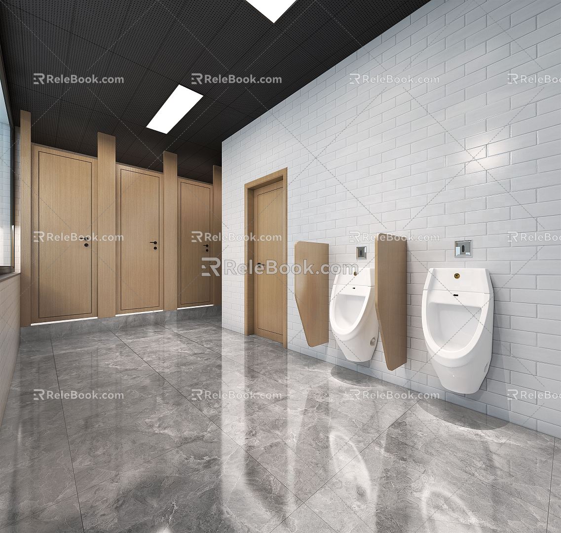 Modern Restroom 3d model