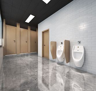 Modern Restroom 3d model