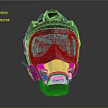Professional Firefighting Equipment Mask With Clear Face Shield And Secure Comfort Design