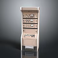 Industrial Control Panel Cabinet With Multiple Control Panels Buttons And Displays