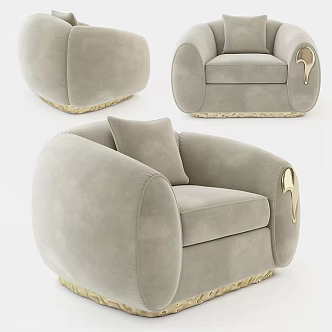 Soleil armchair 3d model