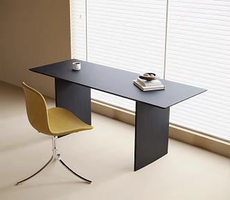 Modern Desk Chair Desk Book Chair 3d model