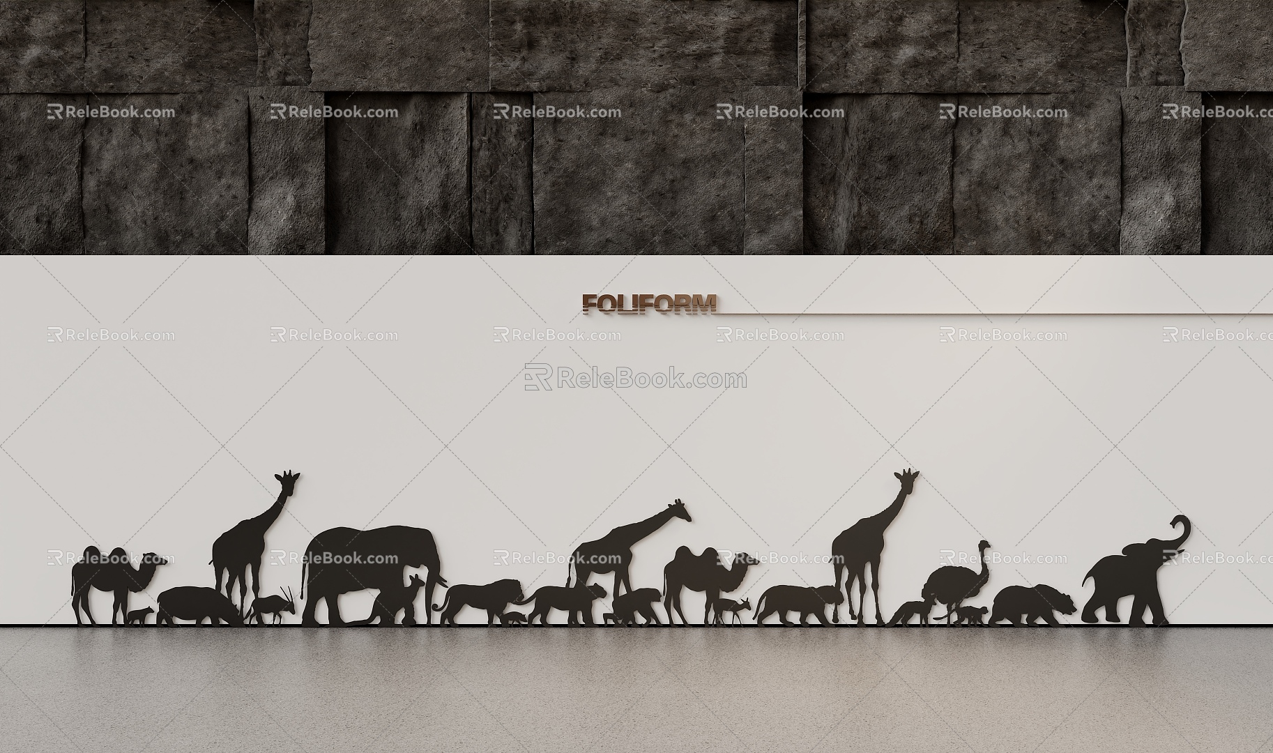 Modern Animal Silhouette model