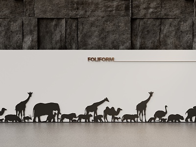 Modern Animal Silhouette model