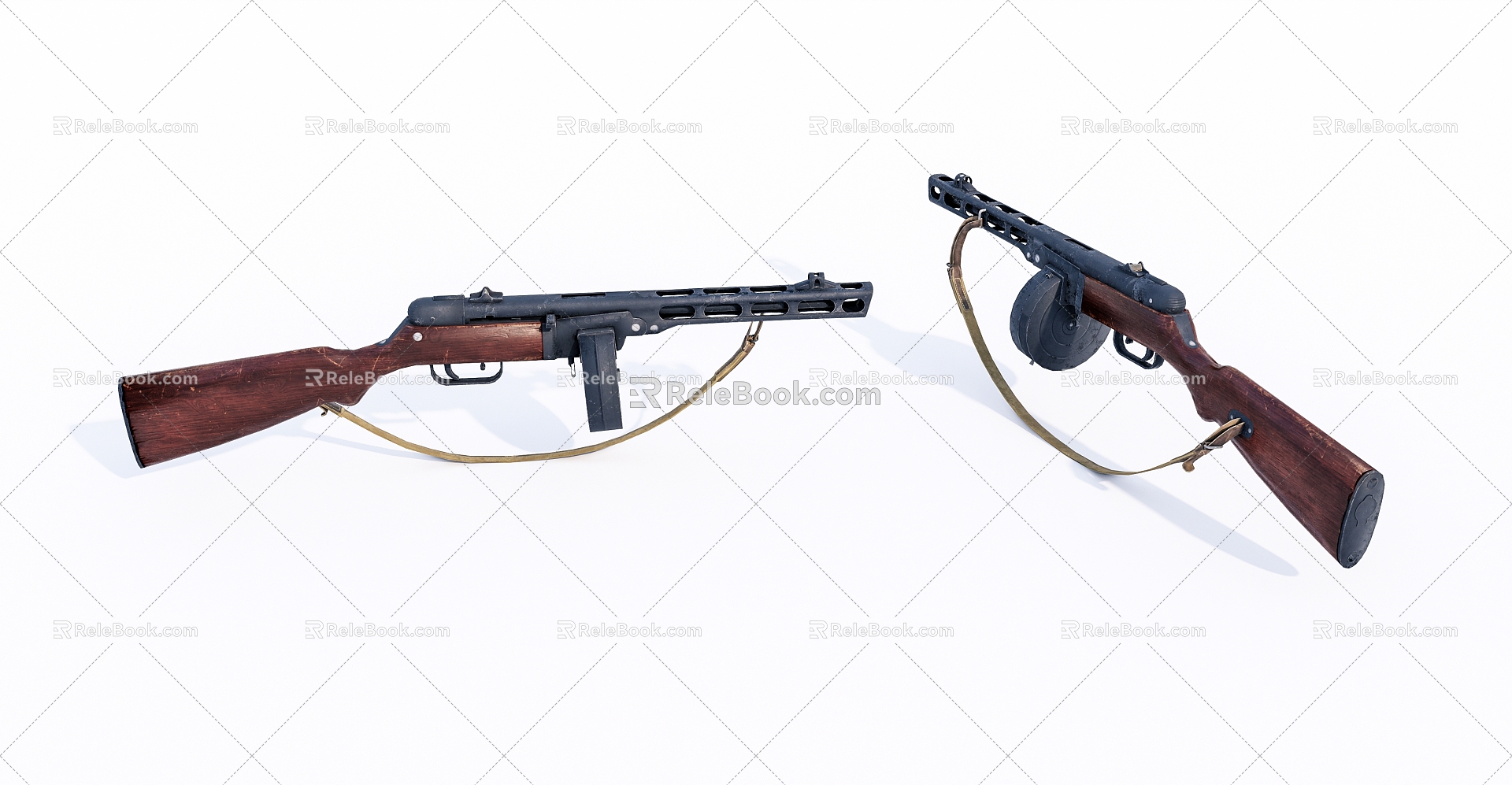 modern gun military weapon submachine gun model