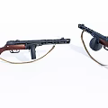 modern gun military weapon submachine gun 3d model