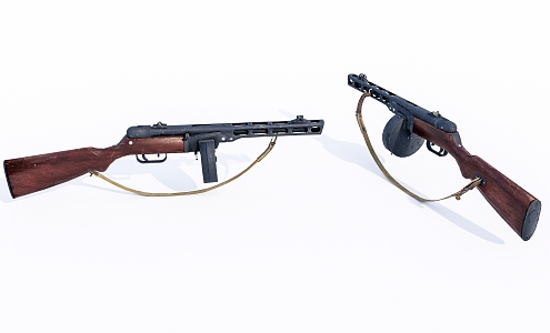 modern gun military weapon submachine gun 3d model