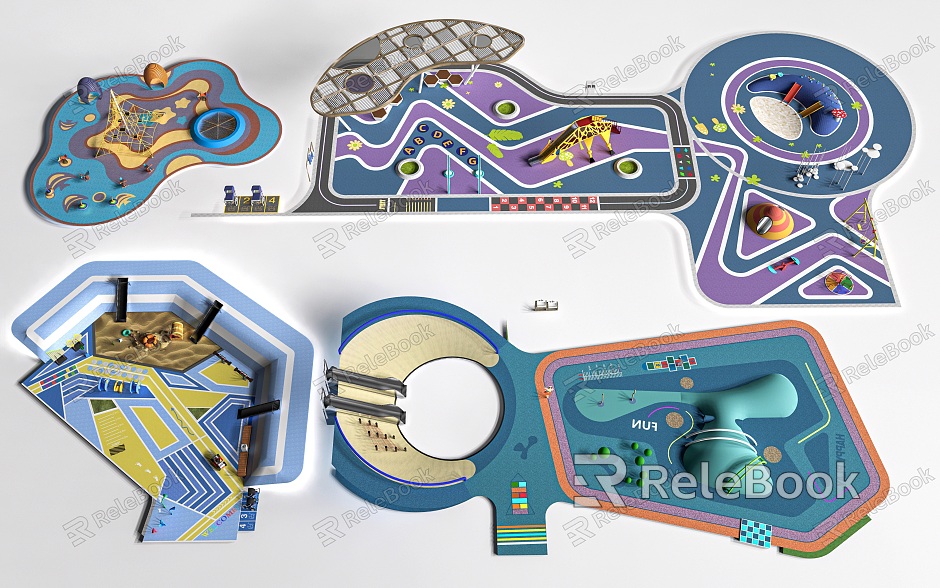 Children's Park Children's Sports Ground Children's Recreation Facilities Children's Activity Area model