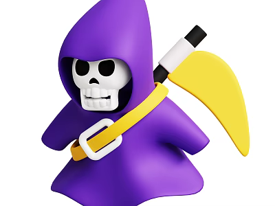 Cartoon Death Halloween Jewelry Animation Death 3d model