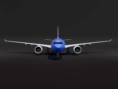 Airbus A330 passenger aircraft 3d model