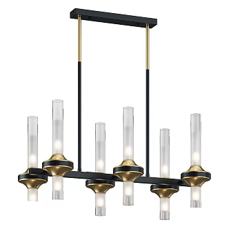Modern Simple Light Luxury Chandelier Simple Chandelier 3d model