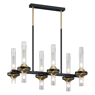 Modern Simple Light Luxury Chandelier Simple Chandelier 3d model