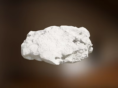 Garden Landscape Design Featuring White Natural Stone Decorative Rock Element 3d model