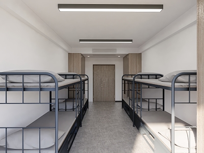 Apartment Student Dormitory model