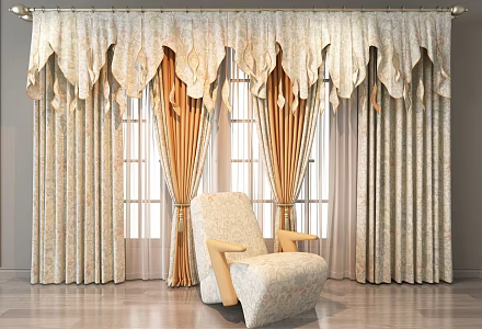 Curtains 3d model