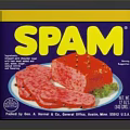 SPAM Canned Meat Product With Yellow Lid And Blue Can Design