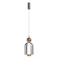 Modern Glass Pendant Lights With Gold Accents And Hanging Design