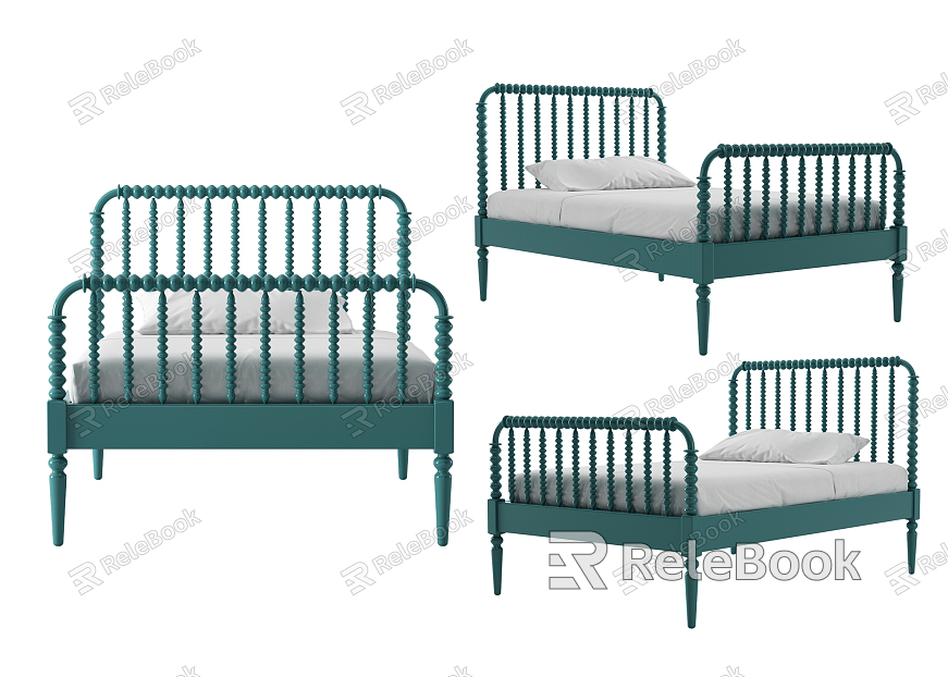 Modern Single Bed Green Single Bed model