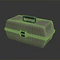 Toolbox tin box iron box plastic box container realistic 3d model