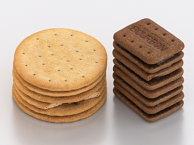 Cookies Snack Food 3d model