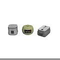Three Modern Kitchen Appliances With Digital Display And Different Designs On Wooden Floor