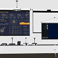 Projector screen 3d model