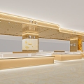 Light Luxury Trendy Hongji Shopping Mall Jewelry Store 3d model