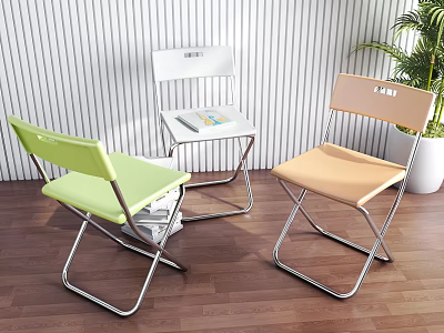 Modern Leisure Chair Folding Chair 3d model Modern Leisure Chair Folding Chair 3d model