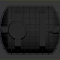 Black Plastic Water Storage Tank With Sealed Design And Ribbed Surface