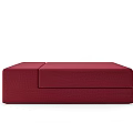 Modern Red Upholstered Sofa Bench with Sleek Design and Comfortable Seating 3d model