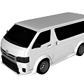White Toyota Van With Modern Exterior Design Black Alloy Wheels And Tinted Windows