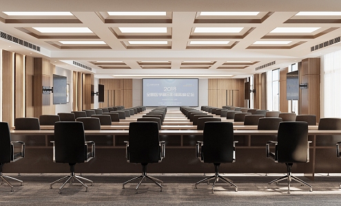 Modern Conference Hall Report Hall 3d model