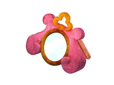 Modern mirror vanity mirror 3d model