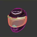 VELDX Combat Weapon Helmet With Black Orange Accents And Transparent Visor