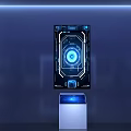 Innovative Open Interactive Zone With Digital Display And Modern Tech Interface