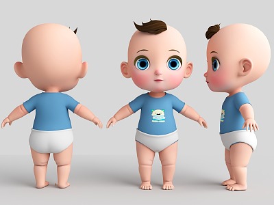 Cartoon Style Boy Little Boy Disney Style Little Boy Child Boy Baby Cartoon Child Boy Little Boy 3d model